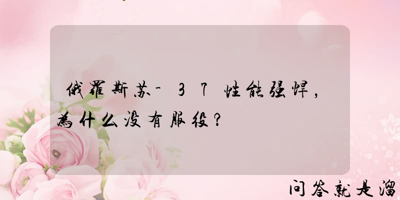 俄罗斯苏-37性能强悍，为什么没有服役？