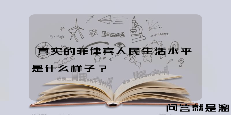 真实的菲律宾人民生活水平是什么样子？